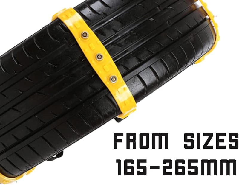 CARALL 6 db univerzális hólánc 165-275mm gumiabroncshoz