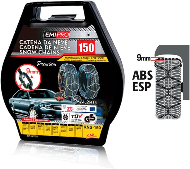 CARALL Hólánc 245/65R17-295/35R19 Autógumi Lánc Téli Vezetéshez