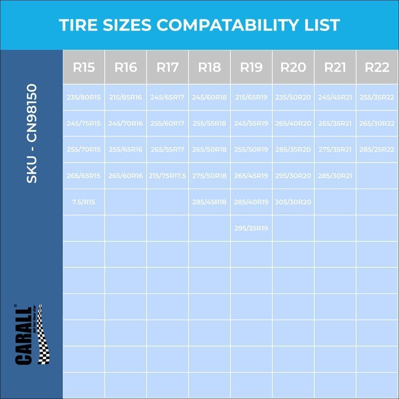 CARALL Hólánc 245/65R17-295/35R19 Autógumi Lánc Téli Vezetéshez