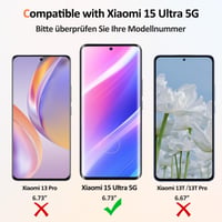 Carantee Xiaomi 15 Ultra 5G edzett üveg képernyővédő, 0,33 mm, 9H - 2 db 2