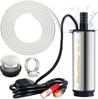 CarBole 12V olaj- és üzemanyag szivattyú 51mm, hordozható diesel pump 3m csővel 1