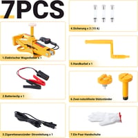 CarBole 3T Elektromos Ollós Emelő - 12V Távirányítós Autóemelő SUV, MPV Járművekhez, 12-45 cm Emelési Magasság, Sárga

AI: CarBole 3T Elektr 4