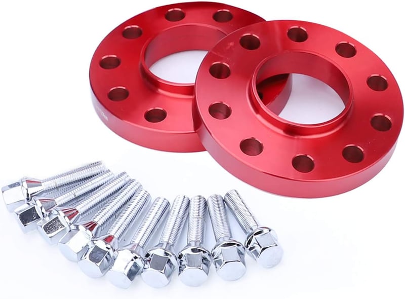 CarBole 5x120 20mm Kerékközépítő Adapter Piros 2db Kúpos Csavarokkal