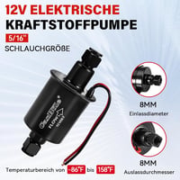 CarBole univerzális elektromos üzemanyag-szivattyú 12V, 2-3,5 PSI, benzin/dízel, szűrővel 3