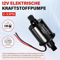 CarBole univerzális elektromos üzemanyag-szivattyú 12V, 2-3,5 PSI, benzin/dízel, szűrővel 2
