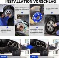 CarBole Keréknyomtáv Szélesítő 5x120 15/20mm - BMW Kompatibilis Kék Távtartó Szett 72,56mm Középső Furattal, 10 Lyukú, M12x1.5 Csavarokkal

 4