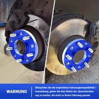CarBole Keréknyomtáv Szélesítő 5x120 15/20mm - BMW Kompatibilis Kék Távtartó Szett 72,56mm Középső Furattal, 10 Lyukú, M12x1.5 Csavarokkal

 5