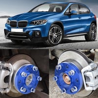 CarBole Keréknyomtáv Szélesítő 5x120 15/20mm - BMW Kompatibilis Kék Távtartó Szett 72,56mm Középső Furattal, 10 Lyukú, M12x1.5 Csavarokkal

 7
