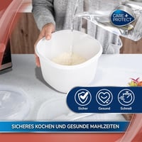 CARE+PROTECT 2,7L Mikrohullámú Rizsfőző Gőzöléshez és Tároláshoz BPA Mentes 3