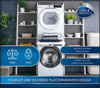 CARE + PROTECT Univerzálna výsuvná medzikusová súprava pre práčku a sušičku, biela 3