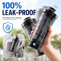 Carehabi elektrický proteínový šejker 700 ml, nabíjateľný mixér s motorom 7500 ot./min, rýchle nabíjanie typu C, nepriepustný a bez BPA, dotykové ovládanie 4