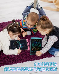Tabletă de scris LCD Carehabi pentru copii, 8,5 inchi, ecran color luminos, set de 2 bucăți, jucărie educativă pentru fete de 3-6 ani 7
