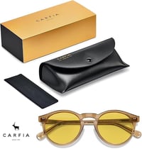 CARFIA Éjszakai Vezetési Szemüveg Kerek Anti-Glare Napszemüveg Autózáshoz Kerékpározáshoz 7