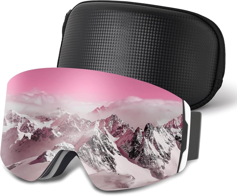 CARFIA EVO síszemüveg tükrözött lencsékkel, unisex snowboard szemüveg cserélhető üvegekkel