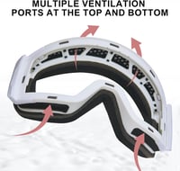 CARFIA EVO síszemüveg tükrözött lencsékkel, unisex snowboard szemüveg cserélhető üvegekkel 5