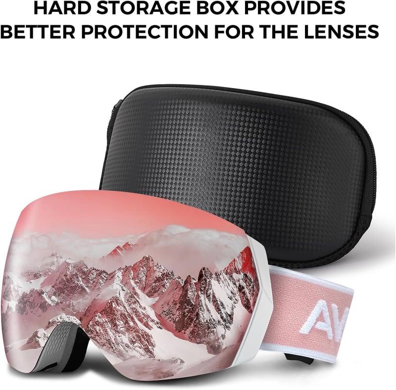 CARFIA Síszemüveg Szemüvegeseknek UV400 Védelem Páramentesítő Snowboard