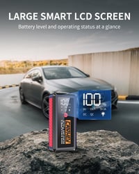 CARHEV JS-02 Autós Indításrásegítő Powerbank 2500A, 21800mAh - 8.0L Benzin/Dízel Motorokhoz, LED Lámpával, USB Gyorstöltéssel, IP65 Védelem 4