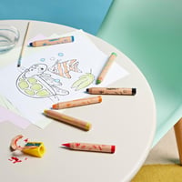 CARIOCA Baby Crayons 3in1 Mosható Zsírkréta Gyerekeknek, Akvarell Hatású, Vegyes Színek, 6 db 6