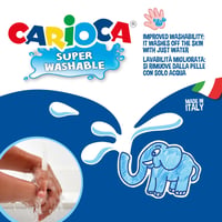 Súprava umývateľných fixiek Carioca Jumbo 50 pre deti – 50 rôznych farieb 3