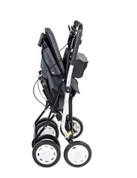 Carlett Comfort Assist Rollator i kolica za kupovinu sa sjedištem, tamnosiva, podesiva ručka, parkirna kočnica, kotači s 3 položaja, medicinski proizvod EU-a 7