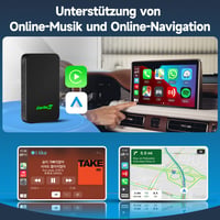 Bezdrôtový adaptér Carlinkit 5.0 2air pre CarPlay a Android Auto, pre autá vyrobené v rokoch 2017 – 2025, Plug and Play, s podporou hlasového asistenta a navigácie 5