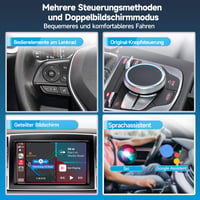 Bezdrôtový adaptér Carlinkit 5.0 2air pre CarPlay a Android Auto, pre autá vyrobené v rokoch 2017 – 2025, Plug and Play, s podporou hlasového asistenta a navigácie 4
