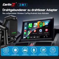 Bezdrôtový adaptér Carlinkit 5.0 2air pre CarPlay a Android Auto, pre autá vyrobené v rokoch 2017 – 2025, Plug and Play, s podporou hlasového asistenta a navigácie 3