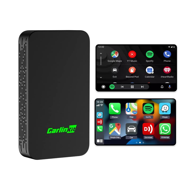 Bezdrôtový adaptér Carlinkit 5.0 2air pre CarPlay a Android Auto, pre autá vyrobené v rokoch 2017 – 2025, Plug and Play, s podporou hlasového asistenta a navigácie