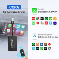 Carlinkit bezdrôtový adaptér CarPlay a Android Auto pre aftermarket autorádiá s Androidom (4.4+), vyžaduje inštaláciu APK, podpora káblového zrkadlenia (Wired Mirroring) 2