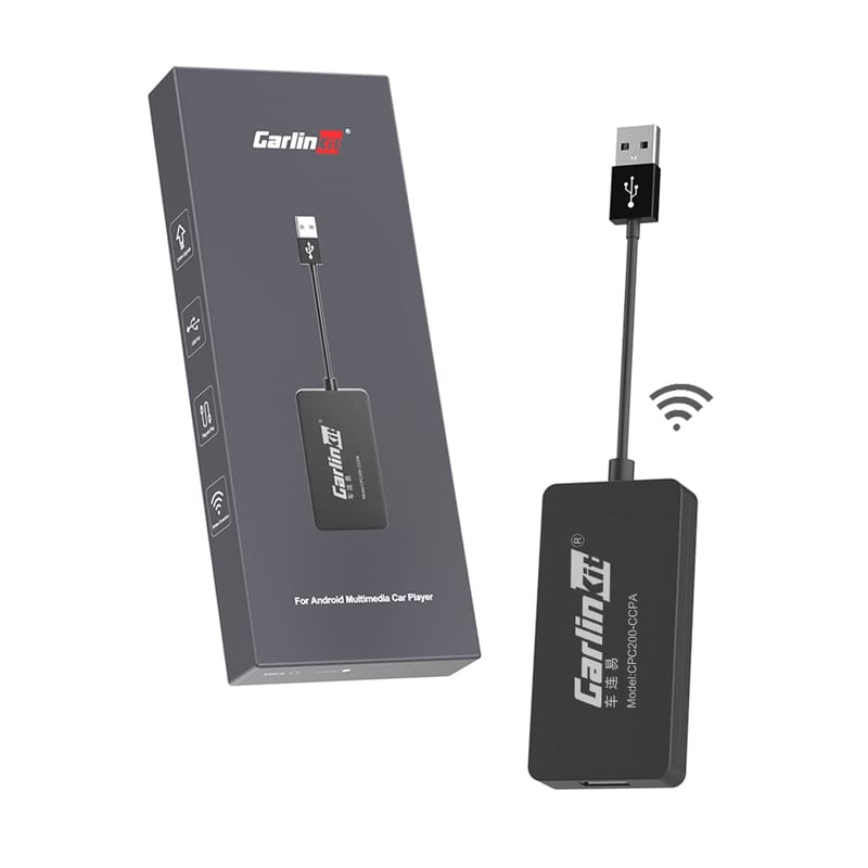 Carlinkit bezdrôtový adaptér CarPlay a Android Auto pre aftermarket autorádiá s Androidom (4.4+), vyžaduje inštaláciu APK, podpora káblového zrkadlenia (Wired Mirroring)