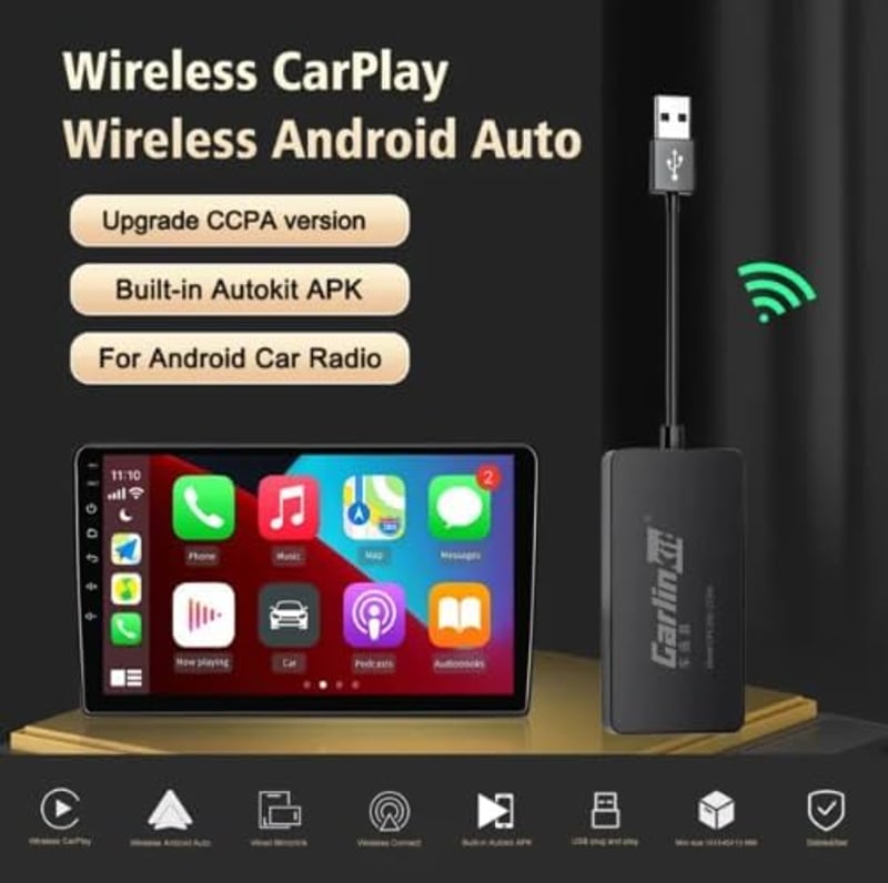 Carlinkit Wireless CarPlay Adapter autós navigációhoz