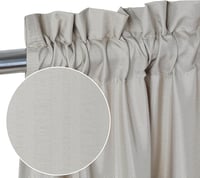 CAROMIO Vízlepergető Vitrázs Függöny Modern Konyhai Rövid Függöny 76x61cm Taupe 2db 2