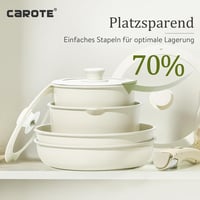 CAROTE 8 részes edénykészlet levehető fogantyúval, indukciós, tapadásmentes 5