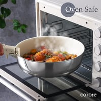 CAROTE 9 részes edénykészlet keramia bevonattal, indukciós, lezárható fogantyúval, üvegfedővel 3