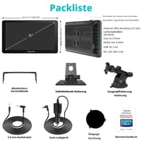 Carpuride 7-palcové prenosné autorádio s dotykovou obrazovkou, bezdrôtovým CarPlay a Android Auto, 1080P HD, BT 5.0, Mirror-Link, pre nákladné autá, obytné vozidlá, montáž na palubnú dosku 9