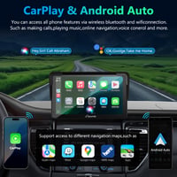 Carpuride 7-palcové prenosné autorádio s dotykovou obrazovkou, bezdrôtovým CarPlay a Android Auto, 1080P HD, BT 5.0, Mirror-Link, pre nákladné autá, obytné vozidlá, montáž na palubnú dosku 2