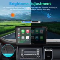 Carpuride 7-palcové prenosné autorádio s dotykovou obrazovkou, bezdrôtovým CarPlay a Android Auto, 1080P HD, BT 5.0, Mirror-Link, pre nákladné autá, obytné vozidlá, montáž na palubnú dosku 6