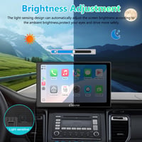 Prenosné autorádio CARPURIDE V9, bezdrôtové CarPlay a Android Auto, 9-palcový dotykový displej s rozlíšením 1080P HD, BT 5.0, Mirror Link, pre obytné vozidlá 6