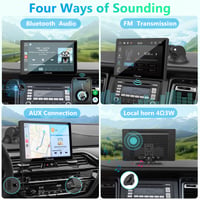 Prenosné autorádio CARPURIDE V9, bezdrôtové CarPlay a Android Auto, 9-palcový dotykový displej s rozlíšením 1080P HD, BT 5.0, Mirror Link, pre obytné vozidlá 4