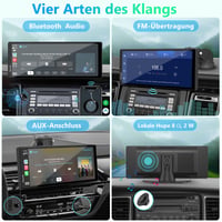 CARPURIDE V92 hordozható autórádió vezeték nélküli CarPlay és Android Auto - 10,26 colos HD érintőképernyő 4