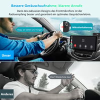 CARPURIDE V92 hordozható autórádió vezeték nélküli CarPlay és Android Auto - 10,26 colos HD érintőképernyő 7