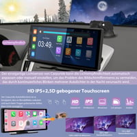 Autokamera Carpuride W904 s 10,26-palcovým displejom, bezdrôtovým CarPlay a Android Auto, 4K prednou a 1080P zadnou kamerou, GPS a Bluetooth 9