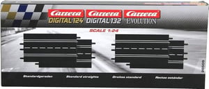 Carrera Exclusive Evolution 20509 Set ravnih dijelova staze - 4 komada dodataka za autostazu za trkaće automobile u mjerilu 1:24