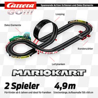 Carrera GO!!! Nintendo Mario Kart Mach 8 elektromos autópálya szett – 5,3 m pálya, Mario és Luigi autókkal, 2 kézivezérlővel, 6 éves kortól 3