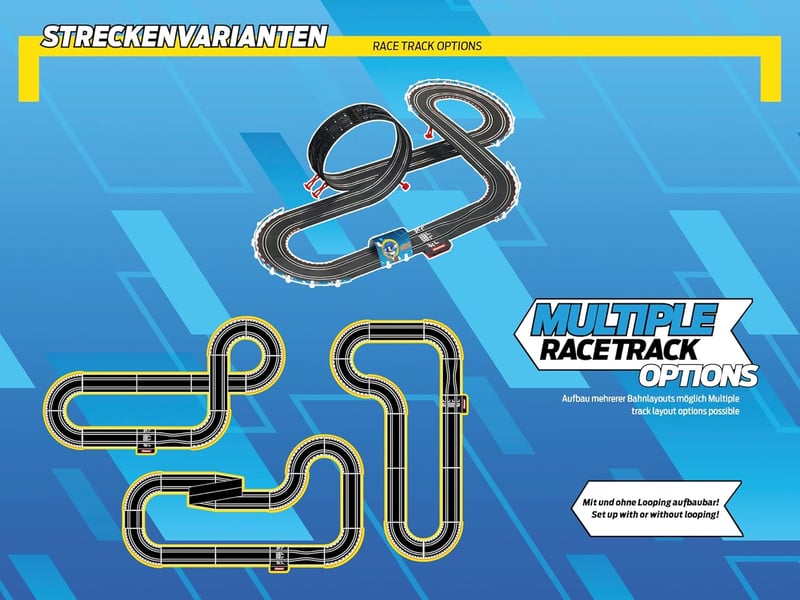 Carrera GO Sonic the Hedgehog 4.9 Autópálya - Hivatalos SEGA Versenypálya Sonic és Shadow Figurákkal, Hurokkal, 1:43 Méretarány, 6+ Éves Kor