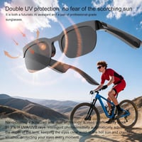 Inteligentné slnečné okuliare CarsMinders s Bluetooth 5.3 a otvorenými reproduktormi — Šošovky produktu sú uvoľnené, viditeľne používané (stav: pozri 2. obrázok) 4