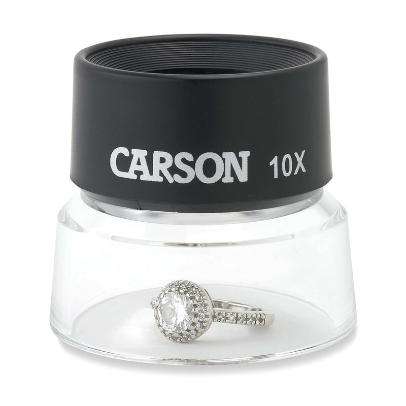 Carson 10x nagyítós lupa állvánnyal - precíziós nagyítás