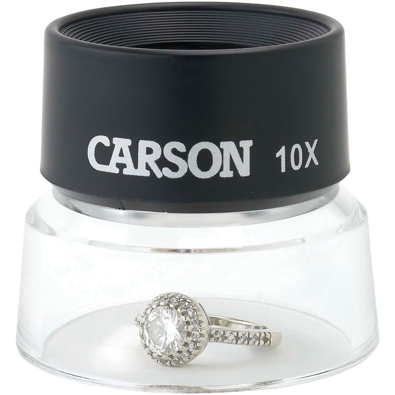 Carson 10x nagyítós lupa állvánnyal - precíziós nagyítás