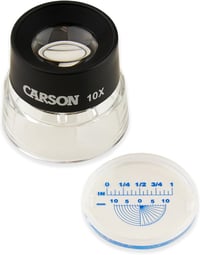 Carson 10x nagyítóüveg állvánnyal és mérési skálával 1
