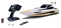 RC jachta Carson 500108059 Hurikan 2.4G 100% RTR na diaľkové ovládanie pre deti aj dospelých, béžová, vrátane vysielačky 1